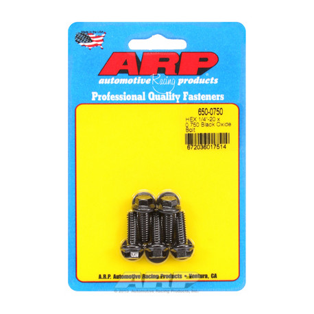 ARP vijaki "1/4""-20 x 0.750 heks black oxide bolts" (5pcs) | race-shop.si
