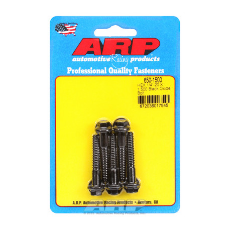 ARP vijaki "1/4""-20 X 1.500 heks black oxide bolts" (5pcs) | race-shop.si