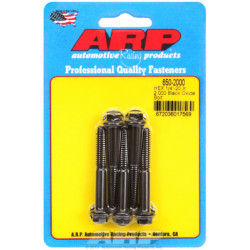"1/4""-20 X 2.000 heks black oxide bolts" (5pcs)