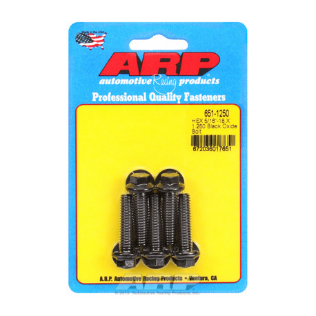 ARP vijaki "5/16""-18 X 1.250 heks black oxide bolts" (5pcs) | race-shop.si