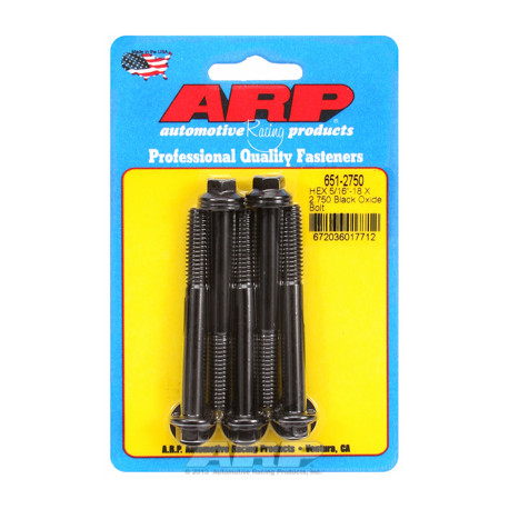 ARP vijaki "5/16""-18 X 2.750 heks black oxide bolts" (5pcs) | race-shop.si