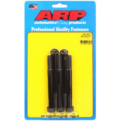 "3/8""-16 X 4.250 heks black oxide bolts" (5pcs)