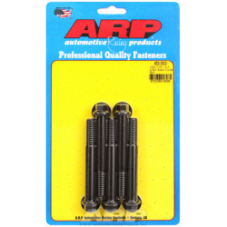 "7/16""-14 X 3.500 heks black oxide bolts" (5pcs)