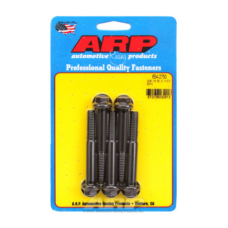 ARP vijaki "3/8""-16 x 2.750 heks 7/16 wrenching black oxide bolts"(5pcs | race-shop.si