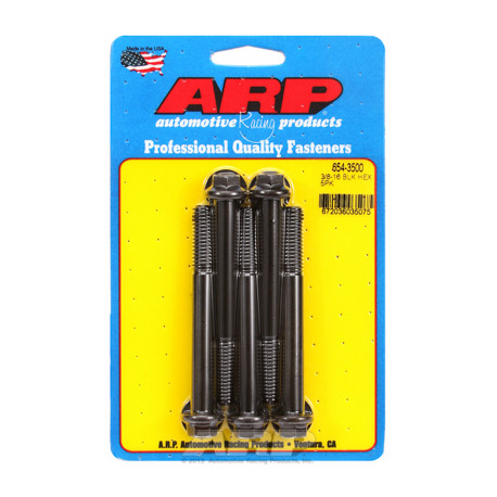 ARP vijaki "3/8""-16 x 3.500 heks 7/16 wrenching black oxide bolts"(5pcs | race-shop.si