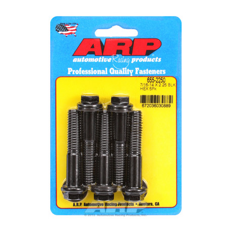 ARP vijaki "7/16""-14 X 2.250 heks 1/2 wrenching black oxide bolts" 5pcs | race-shop.si