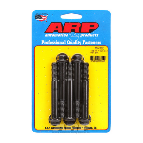 ARP vijaki "7/16""-14 X 3.250 heks 1/2 wrenching black oxide bolts" 5pcs | race-shop.si