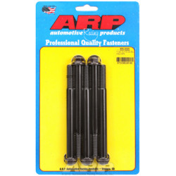 "7/16""-14 X 5.000 heks 1/2 wrenching black oxide bolts" 5pcs