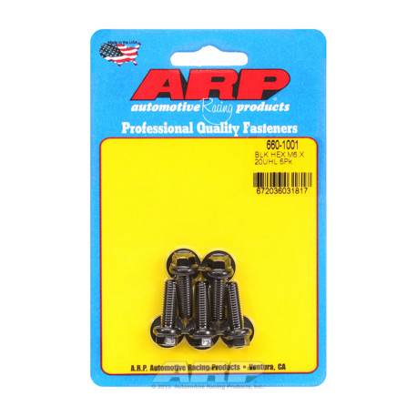 ARP vijaki M6 x 1.00 x 20 heks black oxide bolts (5pcs) | race-shop.si