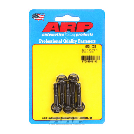 ARP vijaki M6 x 1.00 x 30 heks black oxide bolts (5pcs) | race-shop.si