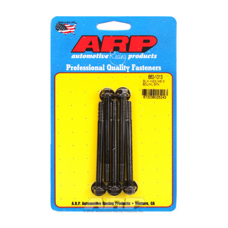 ARP vijaki M6 x 1.00 x 80 heks black oxide bolts (5pcs) | race-shop.si