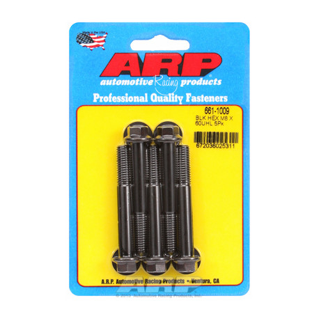 ARP vijaki M8 x 1.25 x 60 heks black oxide bolts (5pcs) | race-shop.si