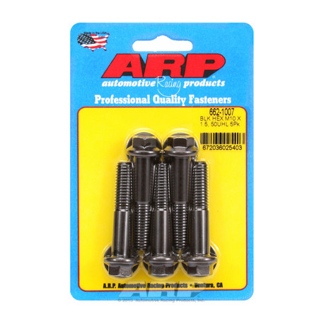 ARP vijaki M10 x 1.50 x 50 heks black oxide bolts (5pcs) | race-shop.si