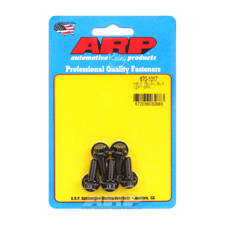 ARP vijaki ARP M6 x 1.00 x 16 12 kos black oxide bolts (5pcs) | race-shop.si