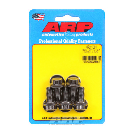 ARP vijaki M10 x 1.50 x 20 12 kos black oxide bolts (5pcs) | race-shop.si
