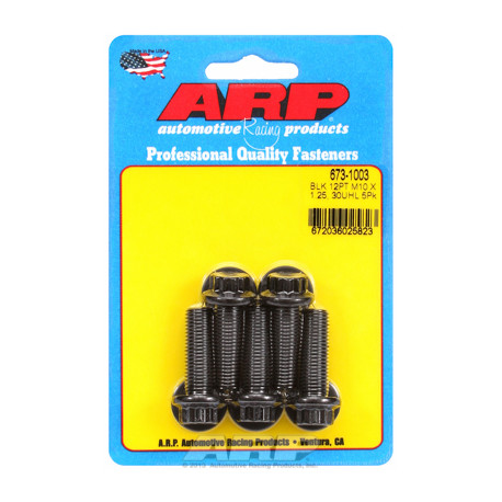 ARP vijaki M10 x 1.25 x 30 12 kos black oxide bolts (5pcs) | race-shop.si