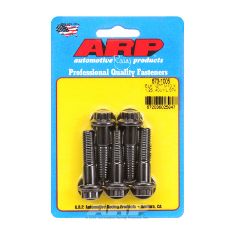 ARP vijaki M10 x 1.25 x 40 12 kos black oxide bolts (5pcs) | race-shop.si