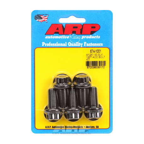 ARP vijaki ARP komplet vijakov M12 x 1.50 x 25 Black Oxide 12 kos | race-shop.si