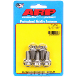 "3/8""-24 x .750 12 kos 7/16 wrenching SS vijaki" (5pcs)