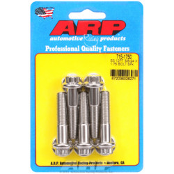 "3/8""-24 x 1.750 12 kos 7/16 wrenching SS vijaki" (5pcs)