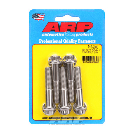 ARP vijaki "3/8""-24 x 2.000 12 kos 7/16 wrenching SS vijaki" (5pcs) | race-shop.si