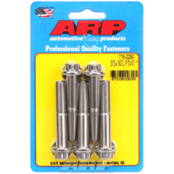 "3/8""-24 x 2.250 12 kos 7/16 wrenching SS vijaki" (5pcs)