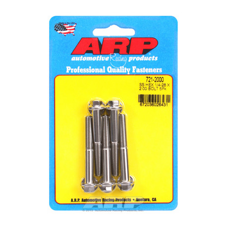 ARP vijaki "1/4""-28 x 2.000 heks SS vijaki" (5pcs) | race-shop.si