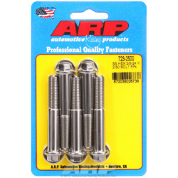 "3/8""-24 x 2.500 heks SS vijaki" (5pcs)