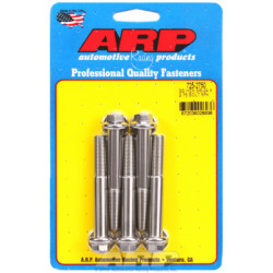 "3/8""-24 x 2.750 heks 7/16 wrenching SS vijaki" (5pcs)