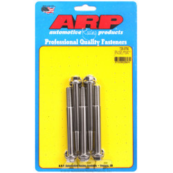 "3/8""-24 x 3.750 heks 7/16 wrenching SS vijaki" (5pcs)
