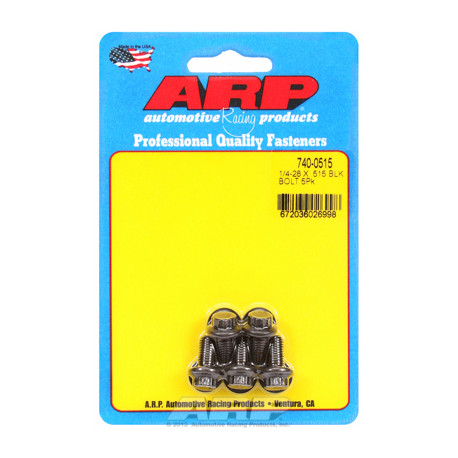 ARP vijaki "1/4""-28 x .515 12 kos black oxide bolts" (5pcs) | race-shop.si