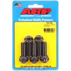"7/16""-20 x 1.250 12 kos black oxide bolts" (5pcs)