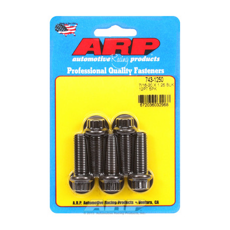 ARP vijaki "7/16""-20 x 1.250 12 kos black oxide bolts" (5pcs) | race-shop.si