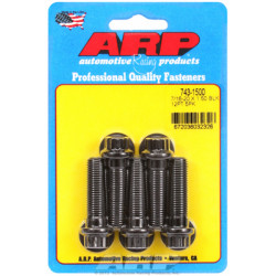 "7/16""-20 x 1.500 12 kos black oxide bolts" (5pcs)