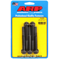 "3/8""-24 x 3.000 12 kos 7/16 wrenching black oxide bolts"5pcs