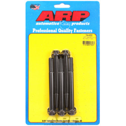 "3/8""-24 x 4.000 12 kos 7/16 wrenching black oxide bolts"5pcs