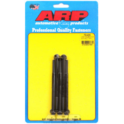 "1/4""-28 x 4.000 heks black oxide bolts" (5pcs)