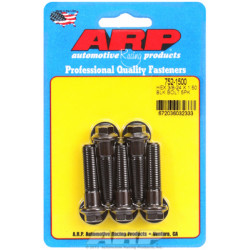 "3/8""-24 x 1.500 heks black oxide bolts" (5pcs)