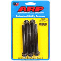 "3/8""-24 x 3.500 heks black oxide bolts" (5pcs)
