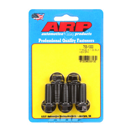ARP vijaki "7/16""-20 x 1.000 heks black oxide bolts" (5pcs) | race-shop.si