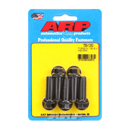 ARP vijaki "7/16""-20 x 1.250 heks black oxide bolts" (5pcs) | race-shop.si