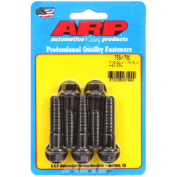 "7/16""-20 x 1.750 heks black oxide bolts" (5pcs)