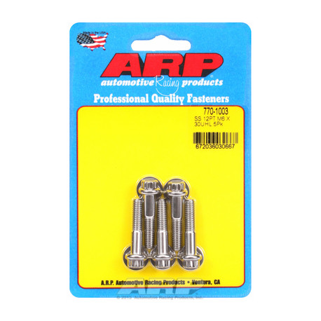 ARP vijaki M6 x 1.00 x 30 12 kos SS vijaki (5pcs) | race-shop.si