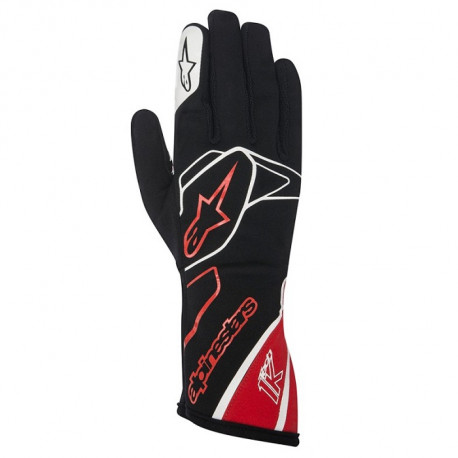 Rokavice Alpinestars Tech 1 K gloves, black-white-red | race-shop.si