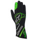Rokavice Alpinestars Tech 1 K gloves, black-white-green | race-shop.si