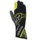 Rokavice Alpinestars Tech 1 K gloves, black-white-yellow | race-shop.si