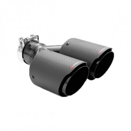 Z dvema izpustoma Exhaust tip RM MOTORS Carbon 89mm | race-shop.si