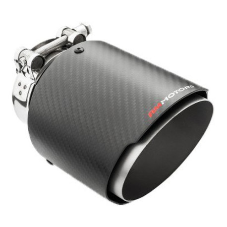 Z enim izpustom Konica dušilca ​​izpušnih plinov RM MOTORS Karbon 114mm | race-shop.si