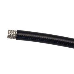 Teflonska cev z opletom iz nerjavečega jekla in zaščitno površino iz PVC AN6 (8 mm)
