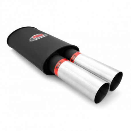 Dvojne konice Izpušni lonec (dušilec zvoka) 50mm RM Motors | race-shop.si